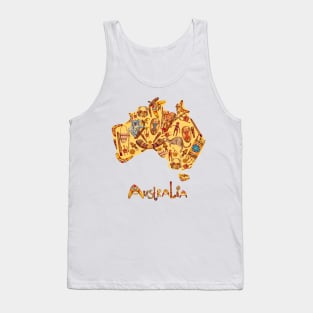 Aboriginal Map Australia Tank Top